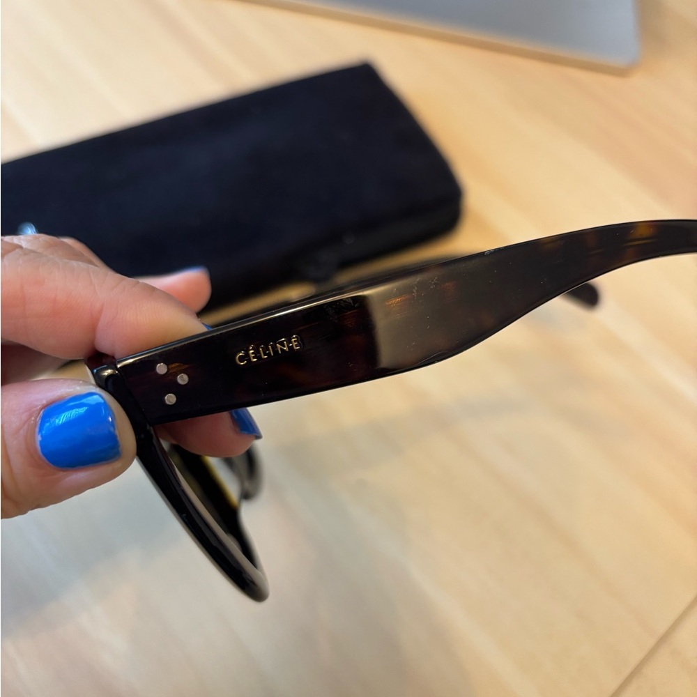 Old CELINE baby Marta sunglasses CL 41385/F/S brown tortoise - Picture 2 of 8